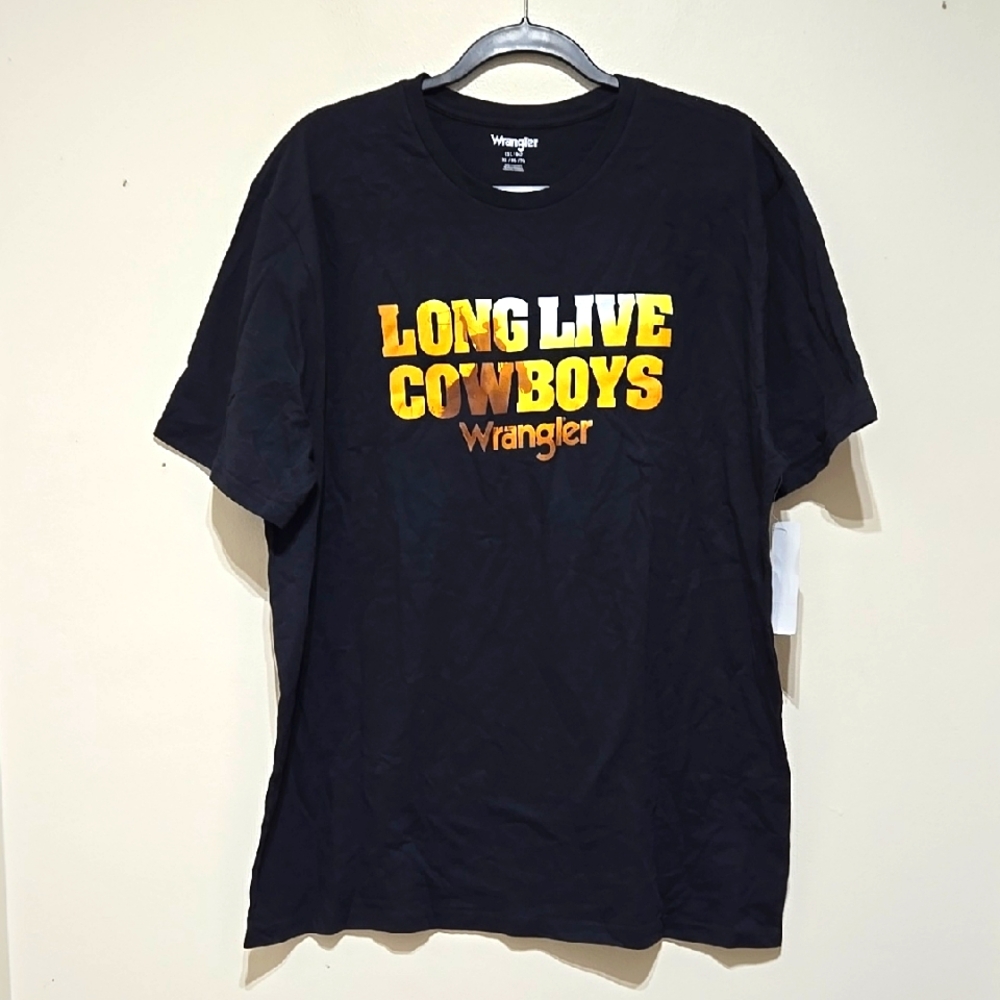 Wrangler Men's Long Live Cowboys Short Sleeve Tee